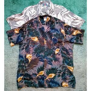 VTG LOT of 2 Reverse Print Hawaii Blues Dead Stock Large Single Stitch 80 90s